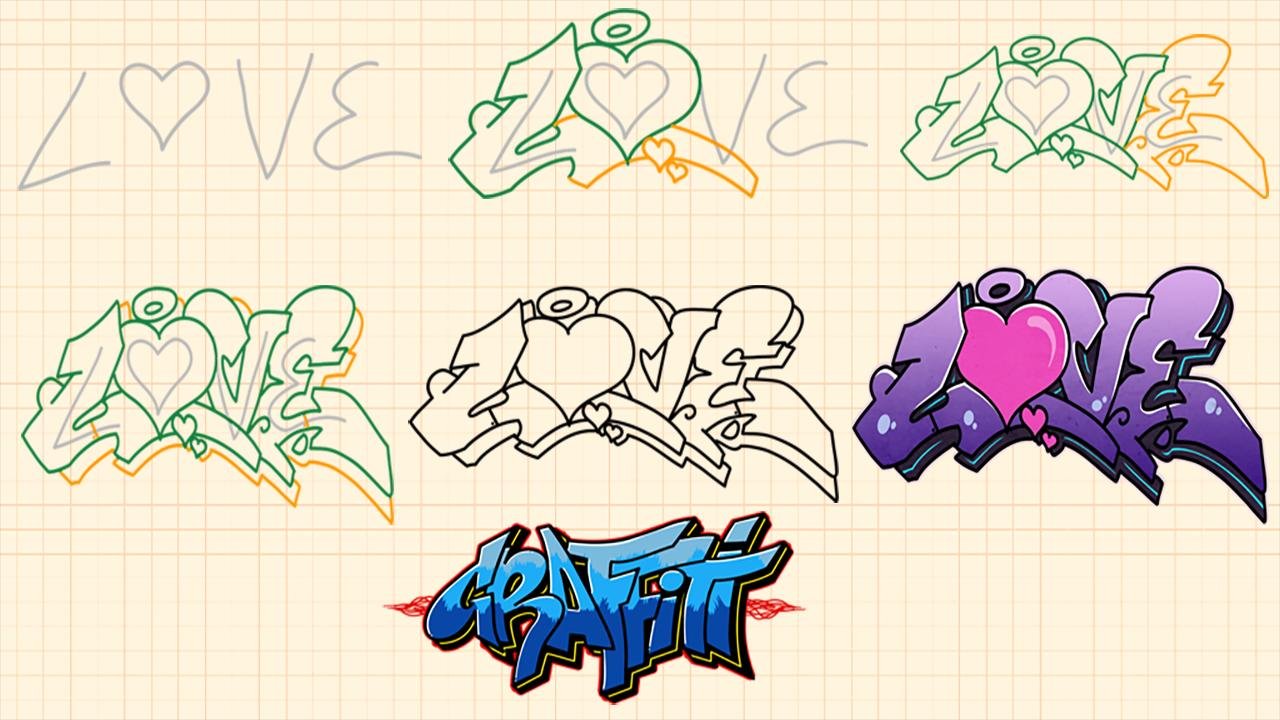 Скачать взломанную версию How to Draw Graffiti - Name Creator v 2.4 (Мод Pr...