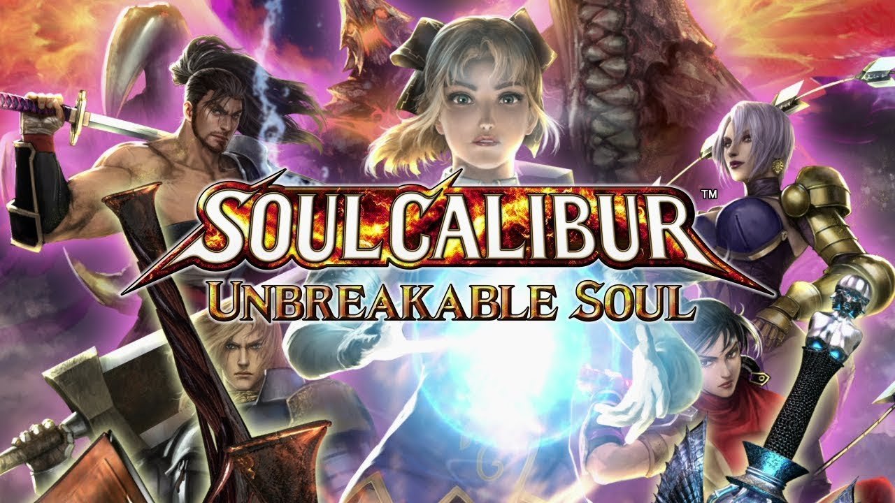 Souls ios. SOULCALIBUR: Unbreakable Soul. SOULCALIBUR PSP. Флаер SOULCALIBUR. Soul Calibur дед.